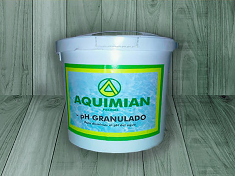 Reduction of the pH of the AQUIMIAN granulate – 8 KG drum